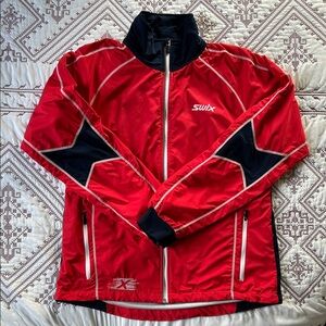 Swix Red and Blue Cross Country Ski Jacket